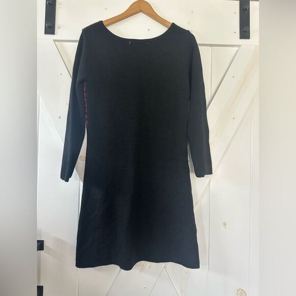 Chiaramente Italian Wool Alpaca Houndstooth Sweater Dress M - Picture 3 of 6